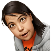 realistic portrait of girl sticker