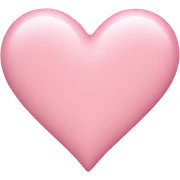 pastel pink heart sticker