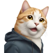 man cat sticker