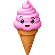 Pink ice cream  sticker