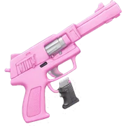 Pink cute aesthetic gun￼ sticker