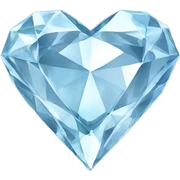 Diamond heart sticker