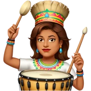 Festive Drummer sticker