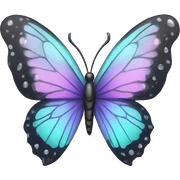 Crystal butterfly sticker