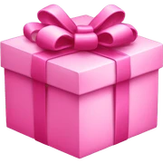 Pink gift sticker