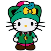 Hello kitty X Luigi  sticker