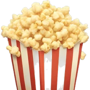 buttery classic movie popcorn sticker