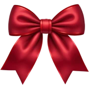 dark red bow sticker