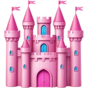 Barbie castle sticker