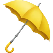 Yellow umbrella  sticker