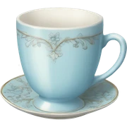 vintage pastel blue china cup sticker