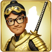 Golden Samurai sticker