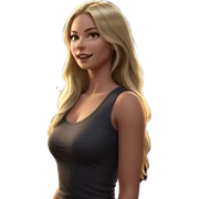 smiling girl in night crowd sticker