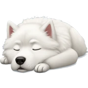 Sleeping Samoyed  sticker