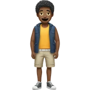 Man wearing shorts sticker