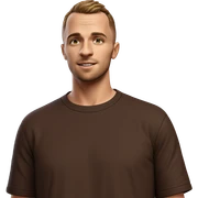 casual look of a guy sticker