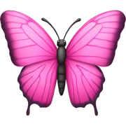 pink butterfly sticker