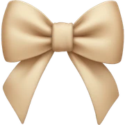 Beige Bow sticker