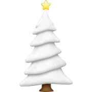 White Christmas tree  sticker
