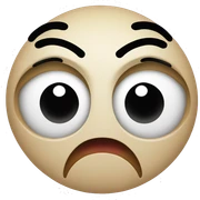 Shocked smiley face sticker
