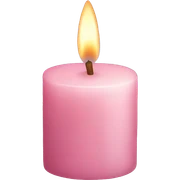 light pink candle sticker