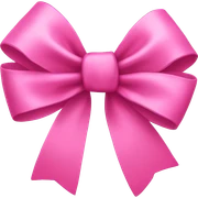 Pink bow sticker