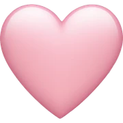 Light pink heart sticker