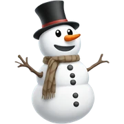 Snowman from the side  sticker
