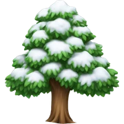 tree with snow sticker