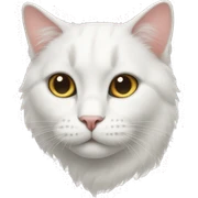 White cat sticker