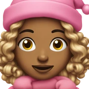 Pink Christmas sticker