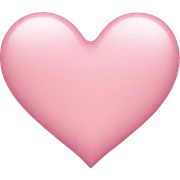 light pink heart sticker