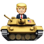 Donald trump on tank sticker
