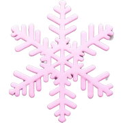 pastel pink snowflake  sticker