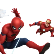 superhero boys in bodysuits sticker