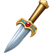 bejeweled dagger  sticker