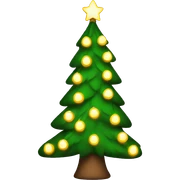 Christmas tree with lights  sticker