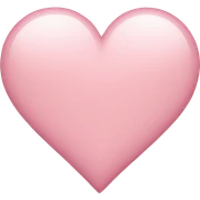 light pink heart sticker
