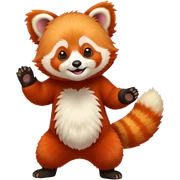Red panda dancing sticker