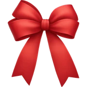 Red bow sticker