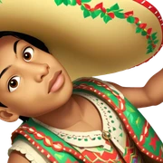 Fiestero with Sombrero sticker