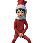 boy with hat looking side sticker
