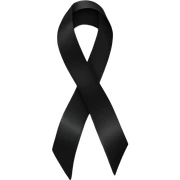Black ribbon  sticker
