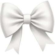 white bow sticker