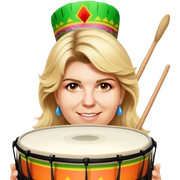 Festive Drummer sticker