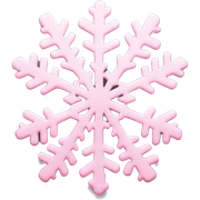 pastel pink snowflake  sticker