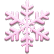 pastel pink snowflake  sticker