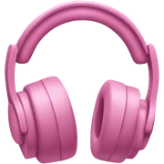 headphones with pink bows  sticker