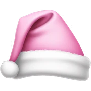 light pink santa hat sticker