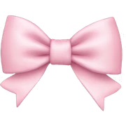 light pink bow sticker